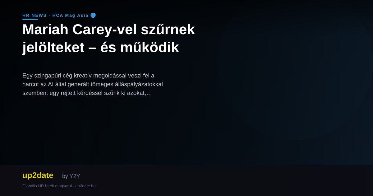 Mariah Carey-vel szűrnek jelölteket – és működik