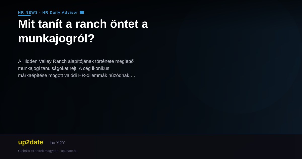 Mit tanít a ranch öntet a munkajogról?