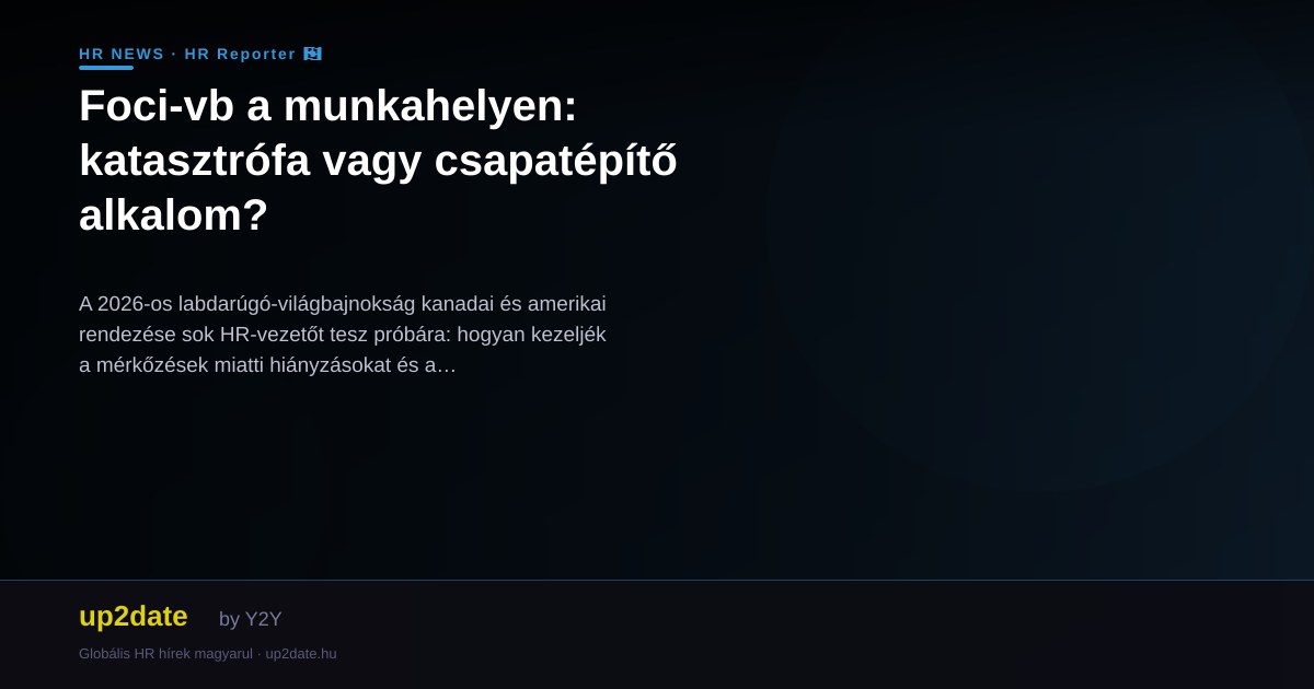 Foci-vb a munkahelyen: katasztrófa vagy csapatépítő alkalom?