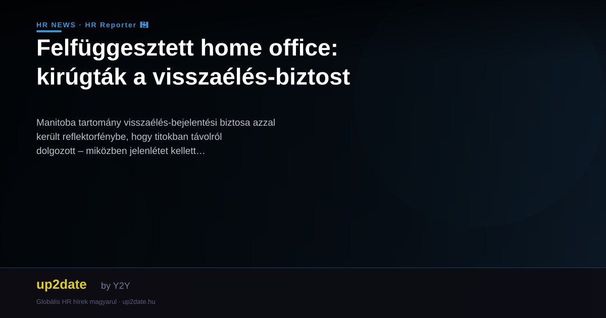 Felfüggesztett home office: kirúgták a visszaélés-biztost