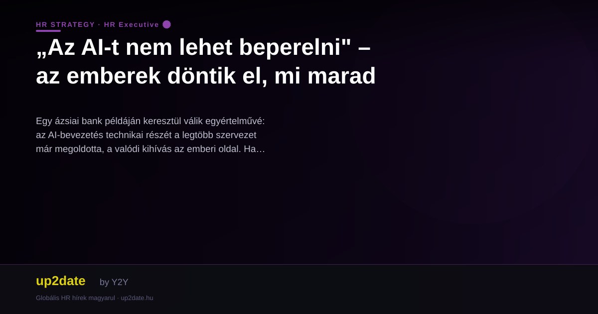 „Az AI-t nem lehet beperelni" – az emberek döntik el, mi marad