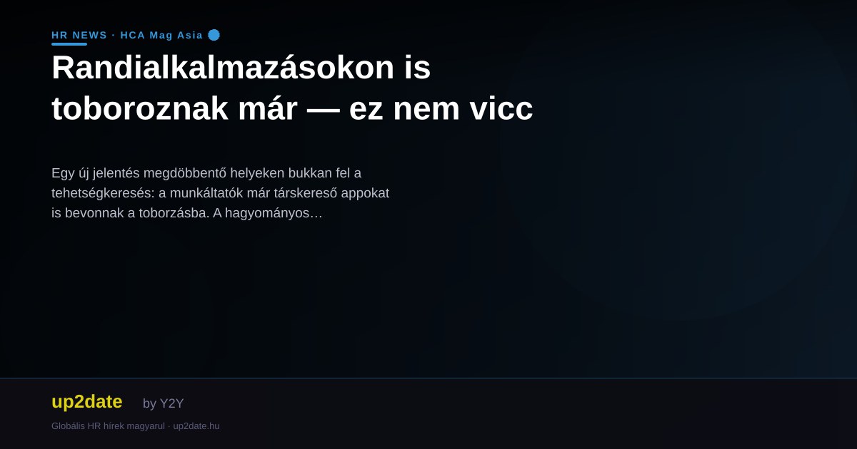 Randialkalmazásokon is toboroznak már — ez nem vicc