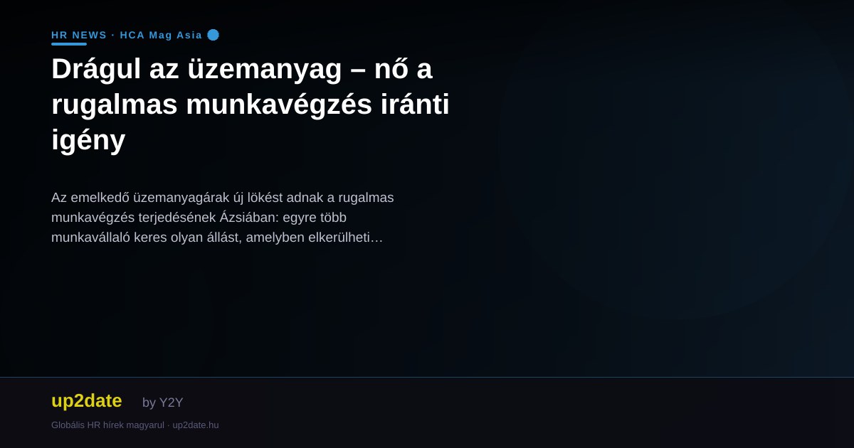 Drágul az üzemanyag – nő a rugalmas munkavégzés iránti igény