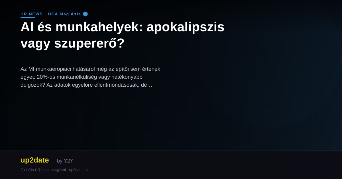 AI és munkahelyek: apokalipszis vagy szupererő?