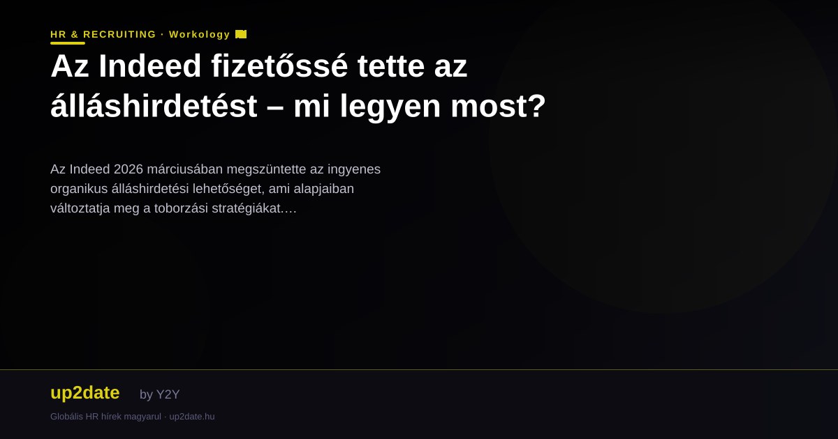 Az Indeed fizetőssé tette az álláshirdetést – mi legyen most?
